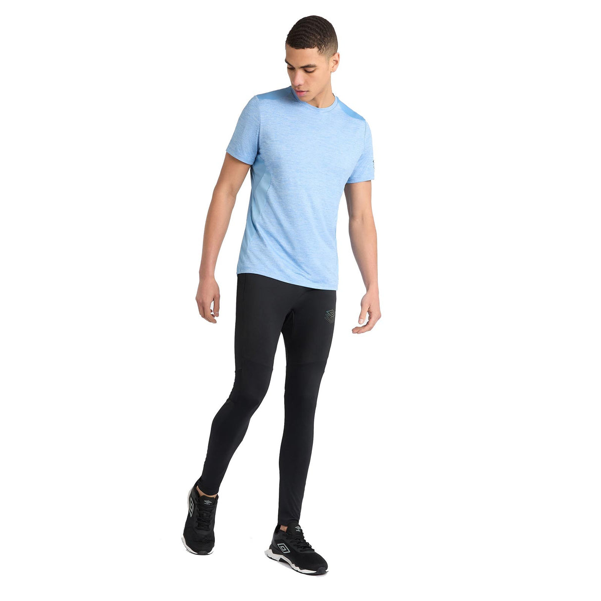 UMBRO PRO TRAINING MARL POLY TEE 23 BLUE