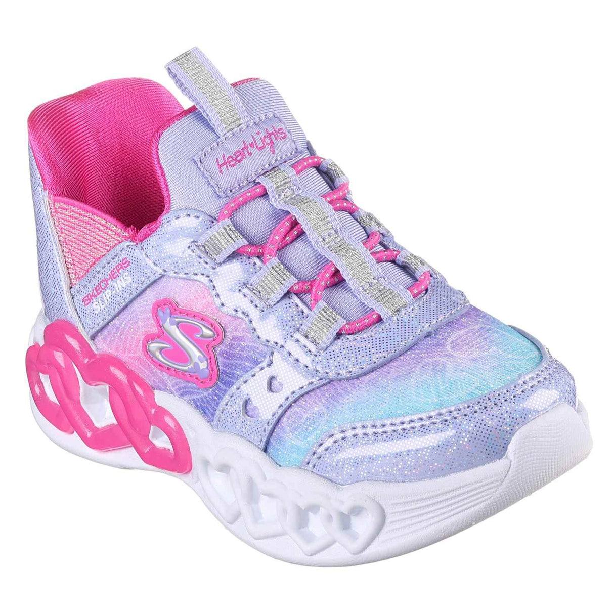 Skechers Slip Ins Heart Lights G Purple