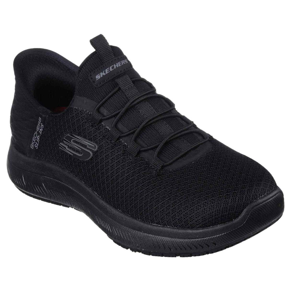 Skechers Wmns Slip-In Work Summits Black