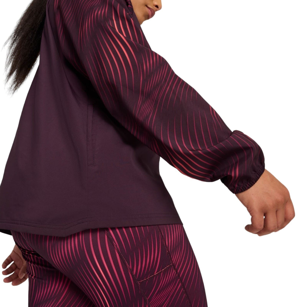 Puma Run Favourite AOP Wvn Wmns Jkt Purp