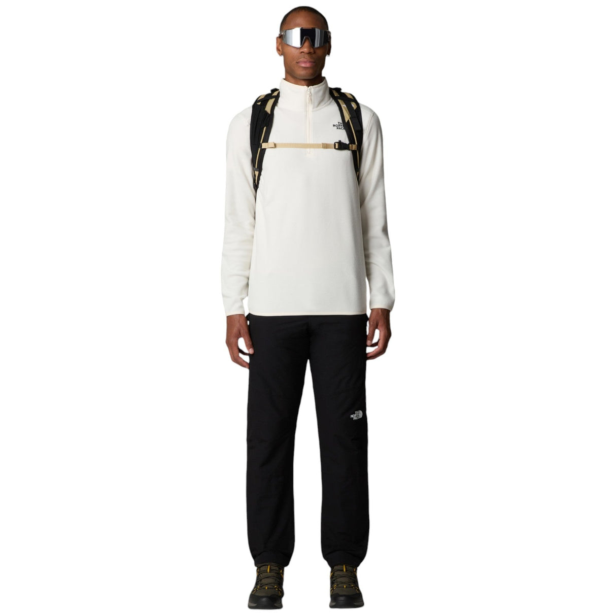 The Northface M 100 GLAC 1/4 ZIP White