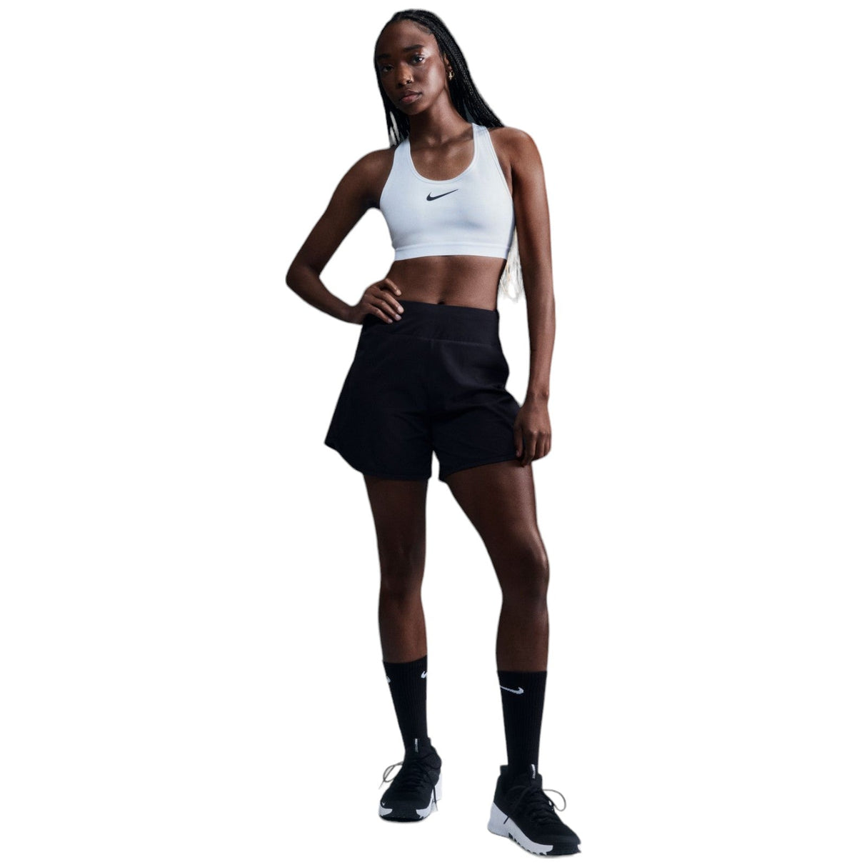 Nike Swoosh High Support Womns Bra White
