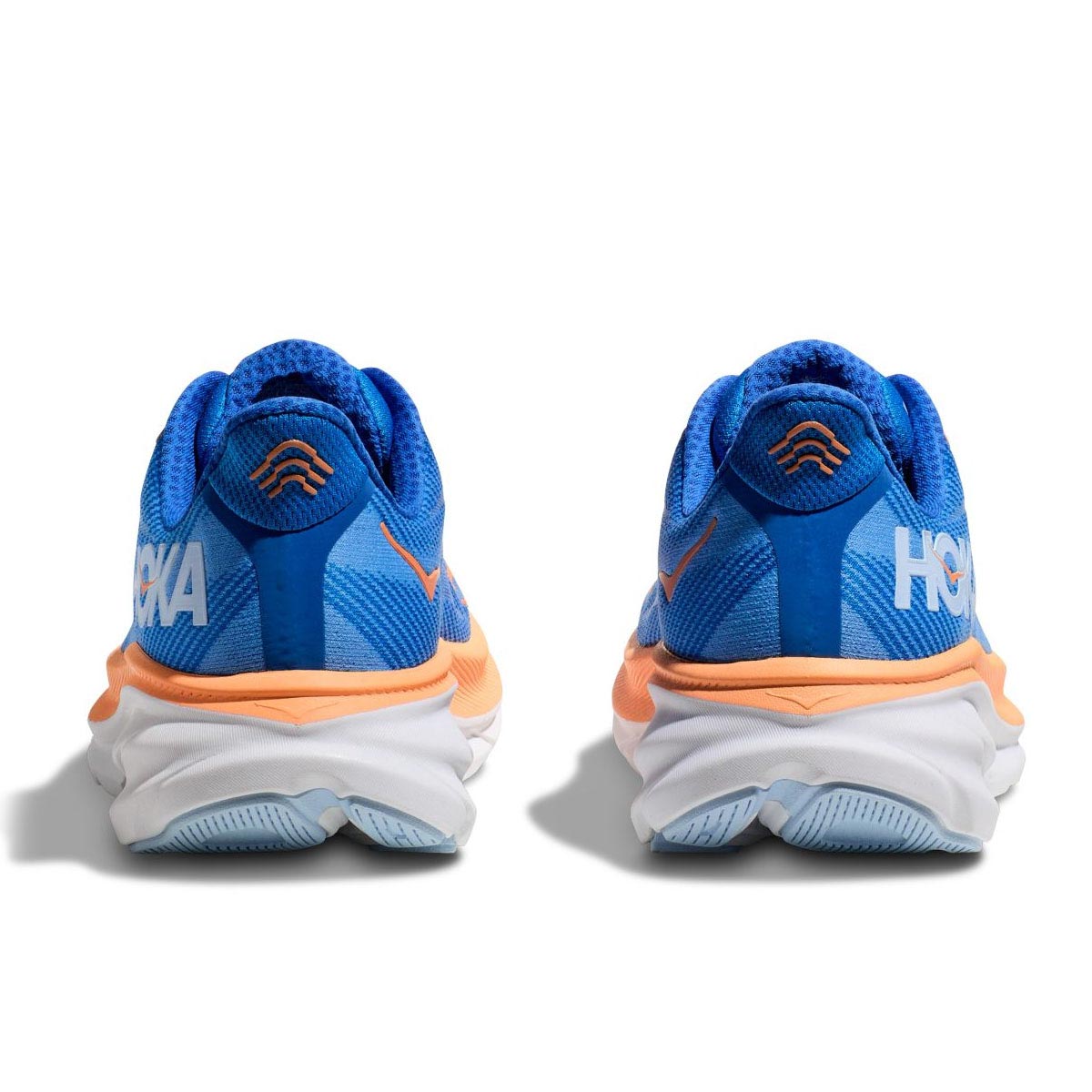 Hoka Clifton 9 Wide Fit Mens Blue/Orange