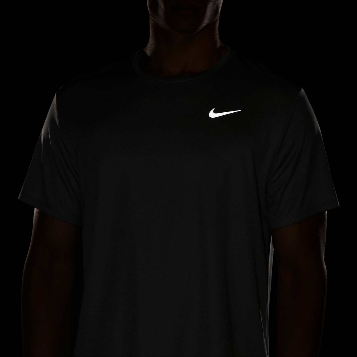 Nike Mens DF UV Miler Top SS Grey