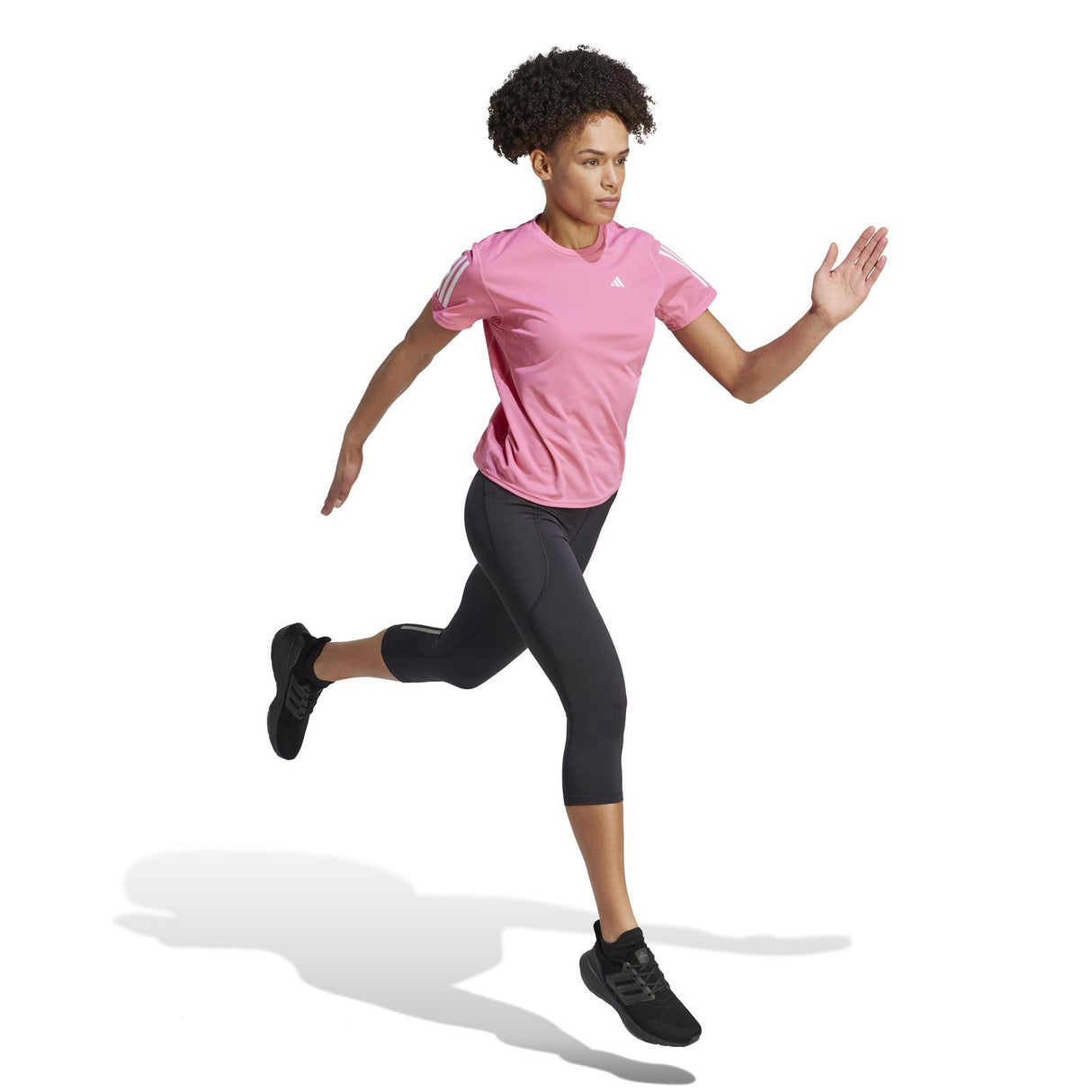 adidas Womens Own The Run Tee Pink