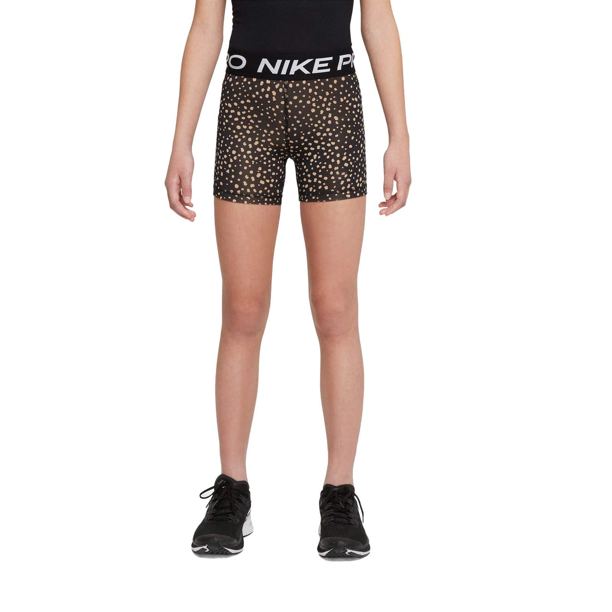 Nike Girls Pro DF 3in Anml Aop Short Blk