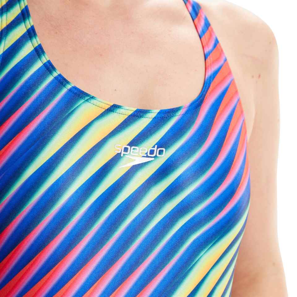 Speedo Wmn Allover Digi Powerback Pink