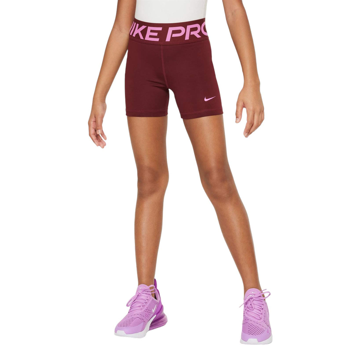 NIKE GIRLS DF 3IN SHORT SE+ RED