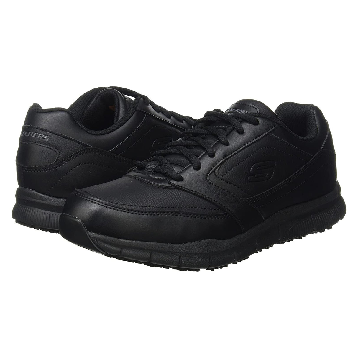 Skechers Work Lace Up Mens Boots Black
