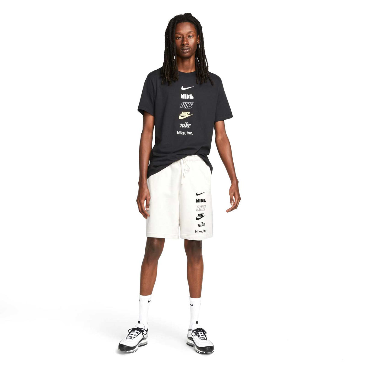 Nike Mens Nsw Tee Club+ HDY PK4 Black