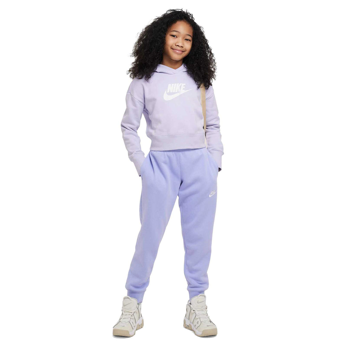 Nike Girls Sportswear Club Hoody Purple