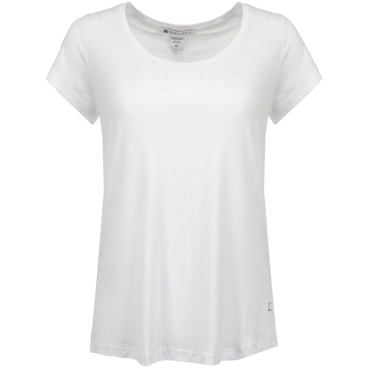 Bodylogic JS Trust Scoop Neck SS Tee Wh