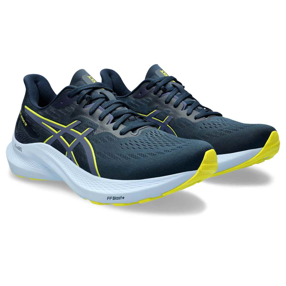 Asics GT-2000 12 Mens Navy/Blue/Yellow