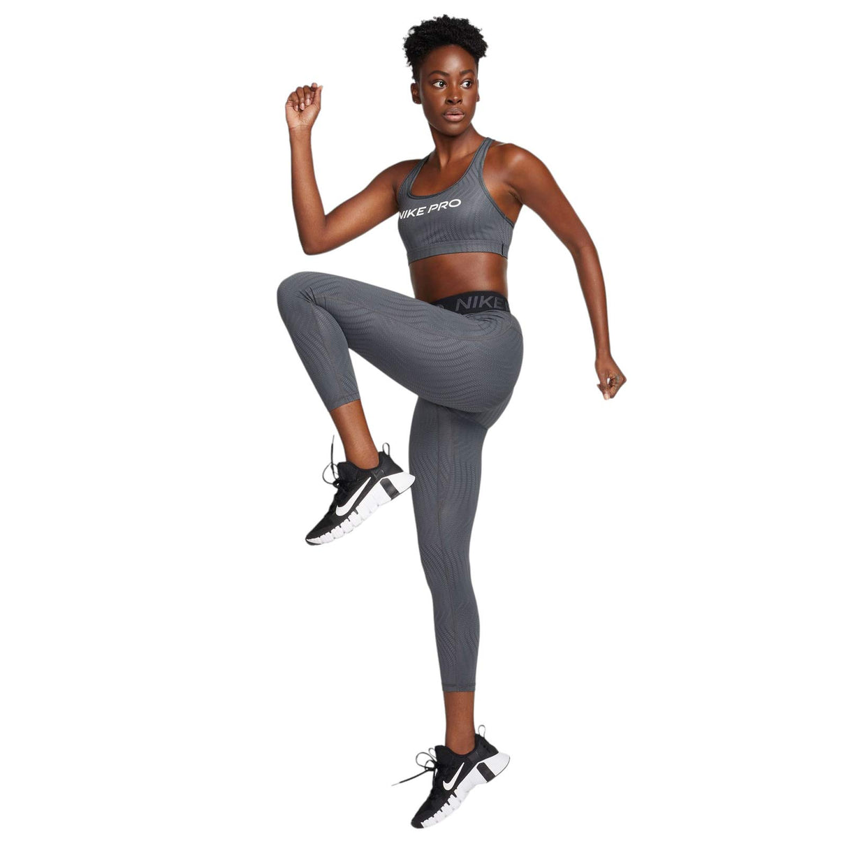 Nike Wmns NP Swoosh LGT SPT AOP Bra Grey
