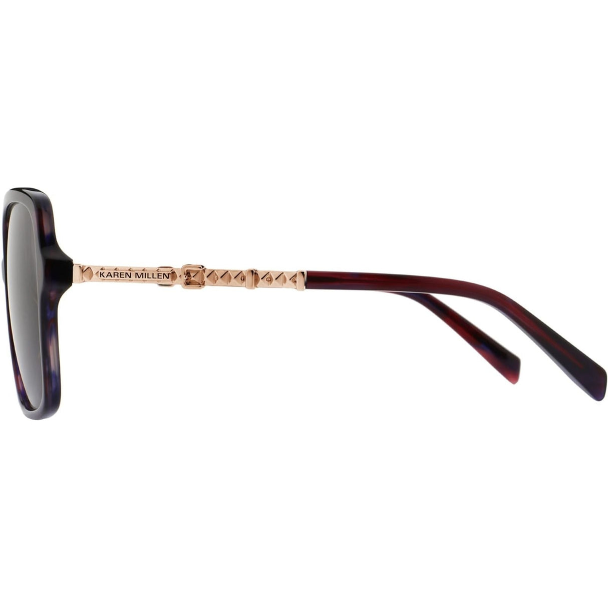 Karen Millen Unisex KM507171356 Sunglasses Shiny Purple