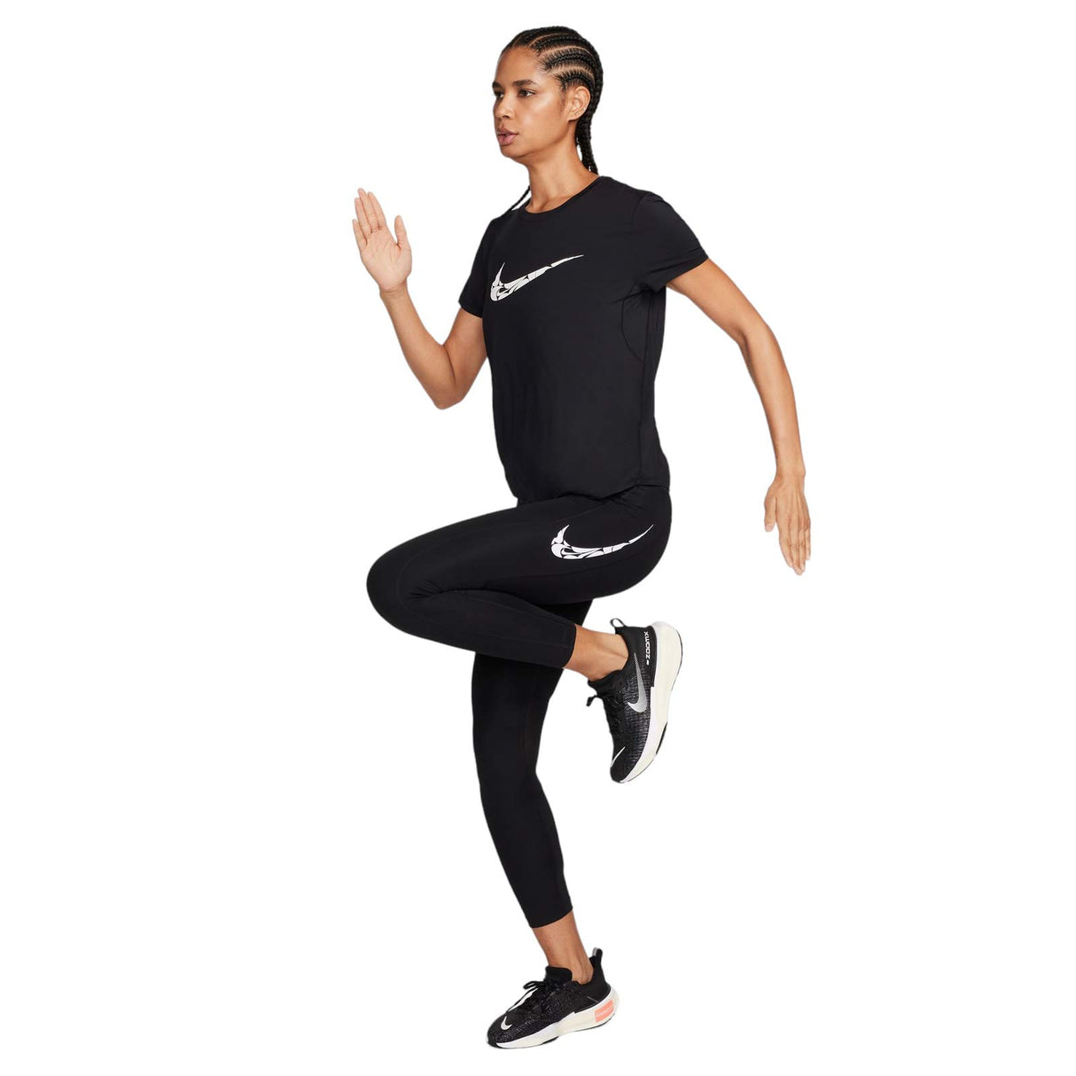 Nike Wmns One Swoosh HBR DF SS Top Black