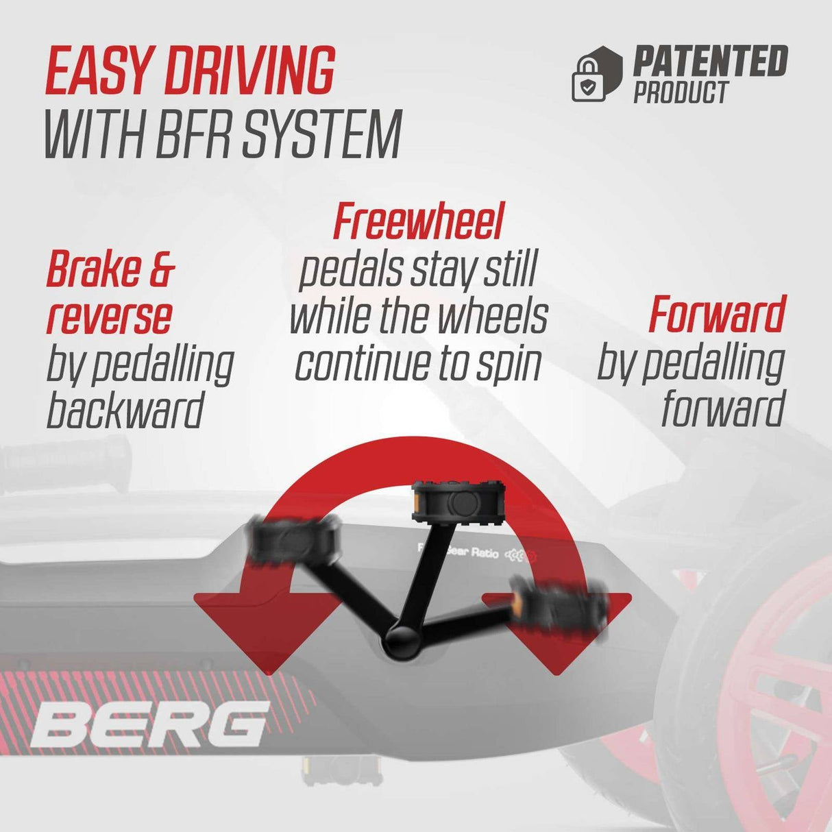 BERG Rally APX Red 3 Gears Go-Kart