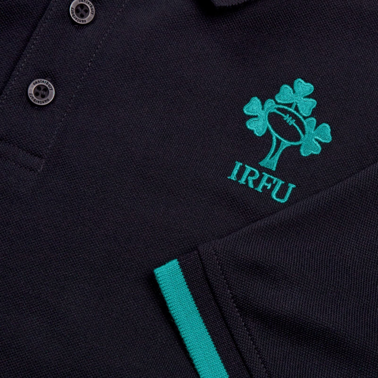 Canterbury IRFU Ireland Team Polo Black