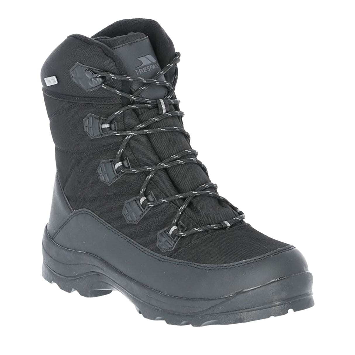 Trespass Mens Zotos Waterproof Snowboots Black