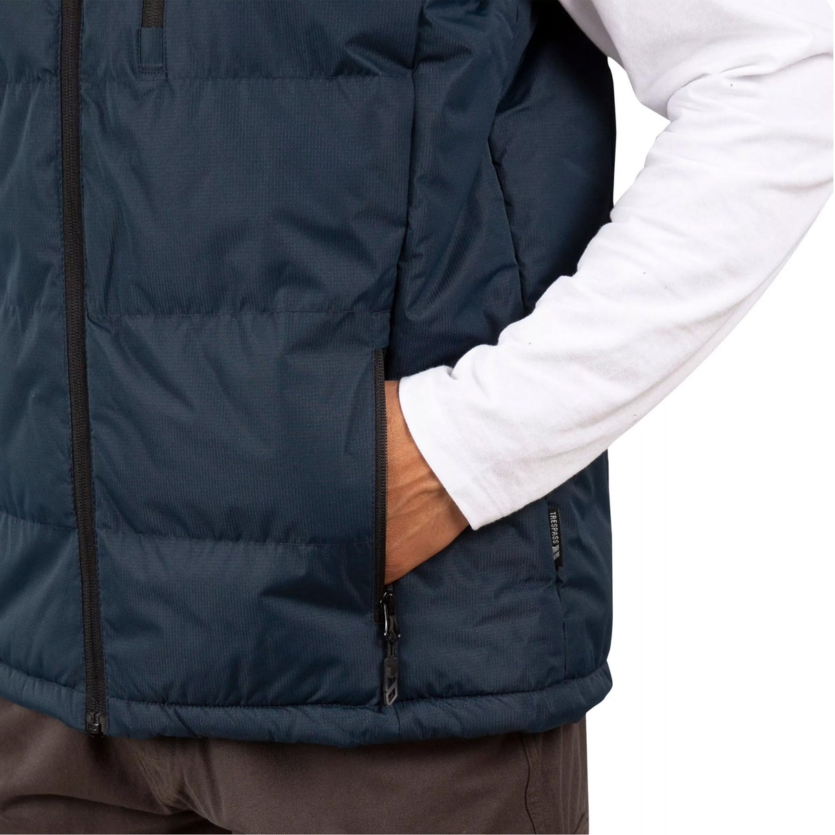 Trespass Mens Clasp Padded Gilet/Bodywarmer Navy