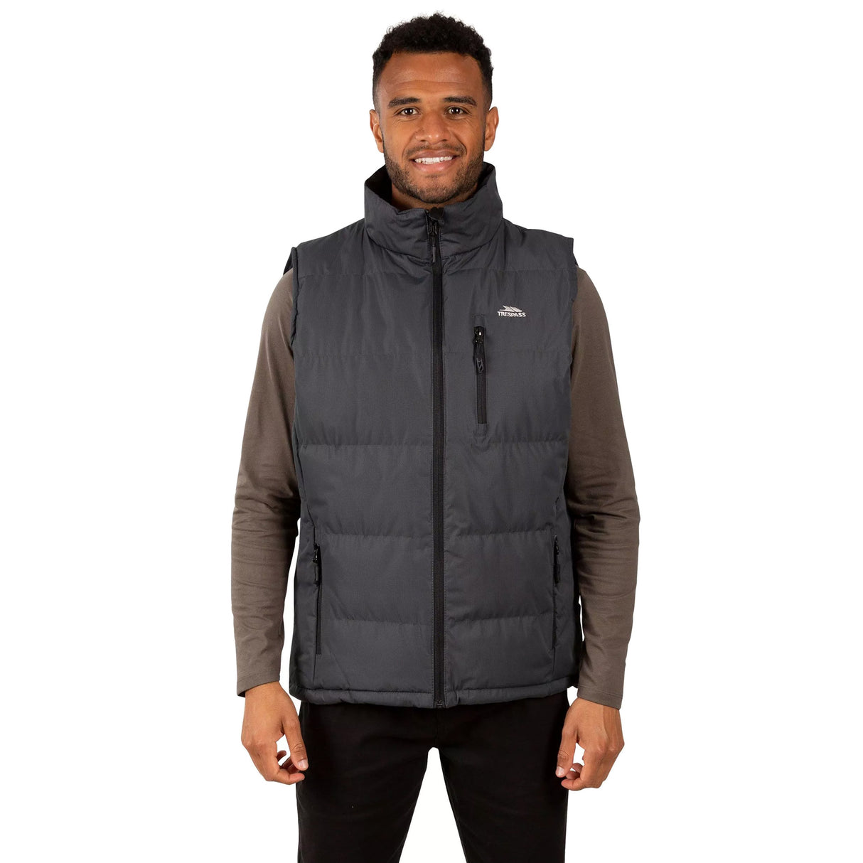 Trespass Mens Clasp Padded Gilet/Bodywarmer Flint