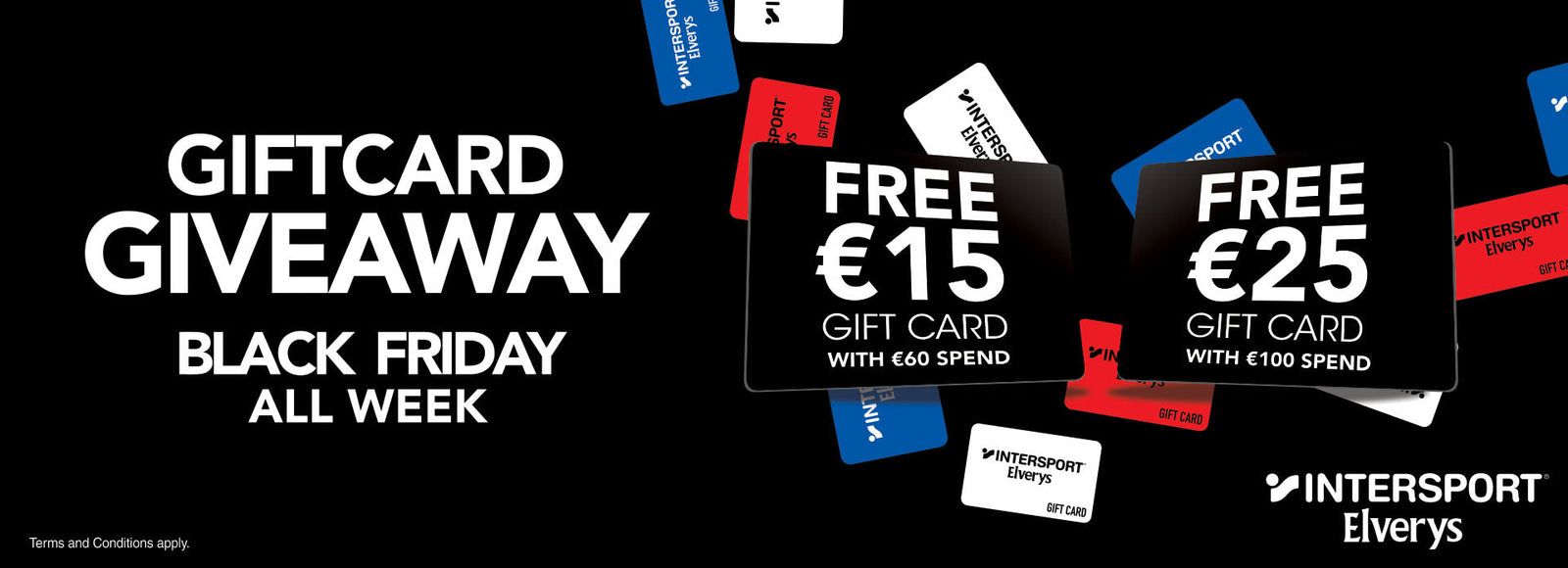 It's Black Friday ALL Week at Intersport Elverys - Huge Giftcard Giveaway