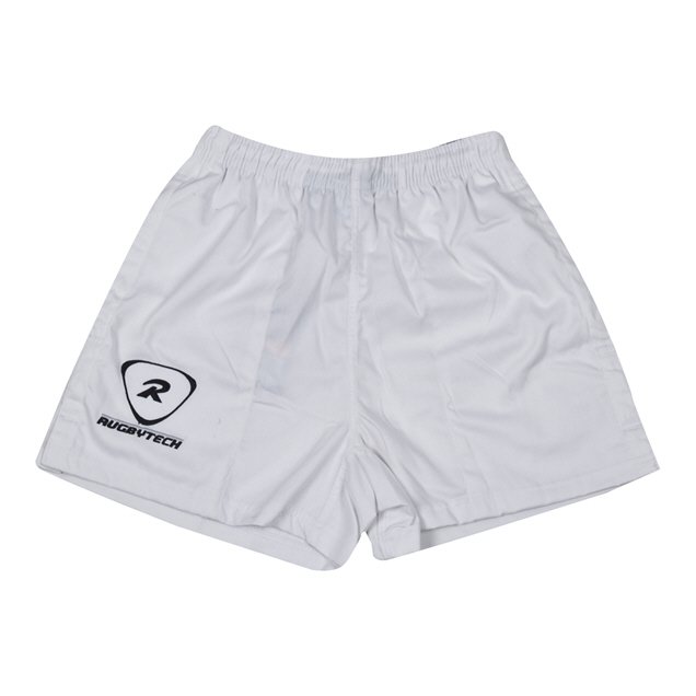 Rtech club rugby shorts (with pkts)white