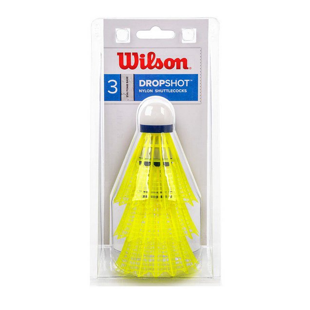 Wilson Dropshot 3pk Shuttles Wht