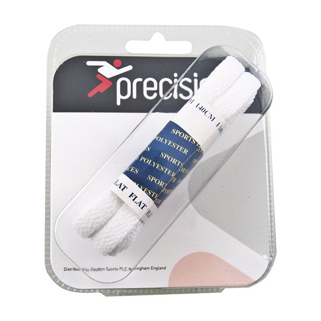 Precision 140cm Flat Laces White