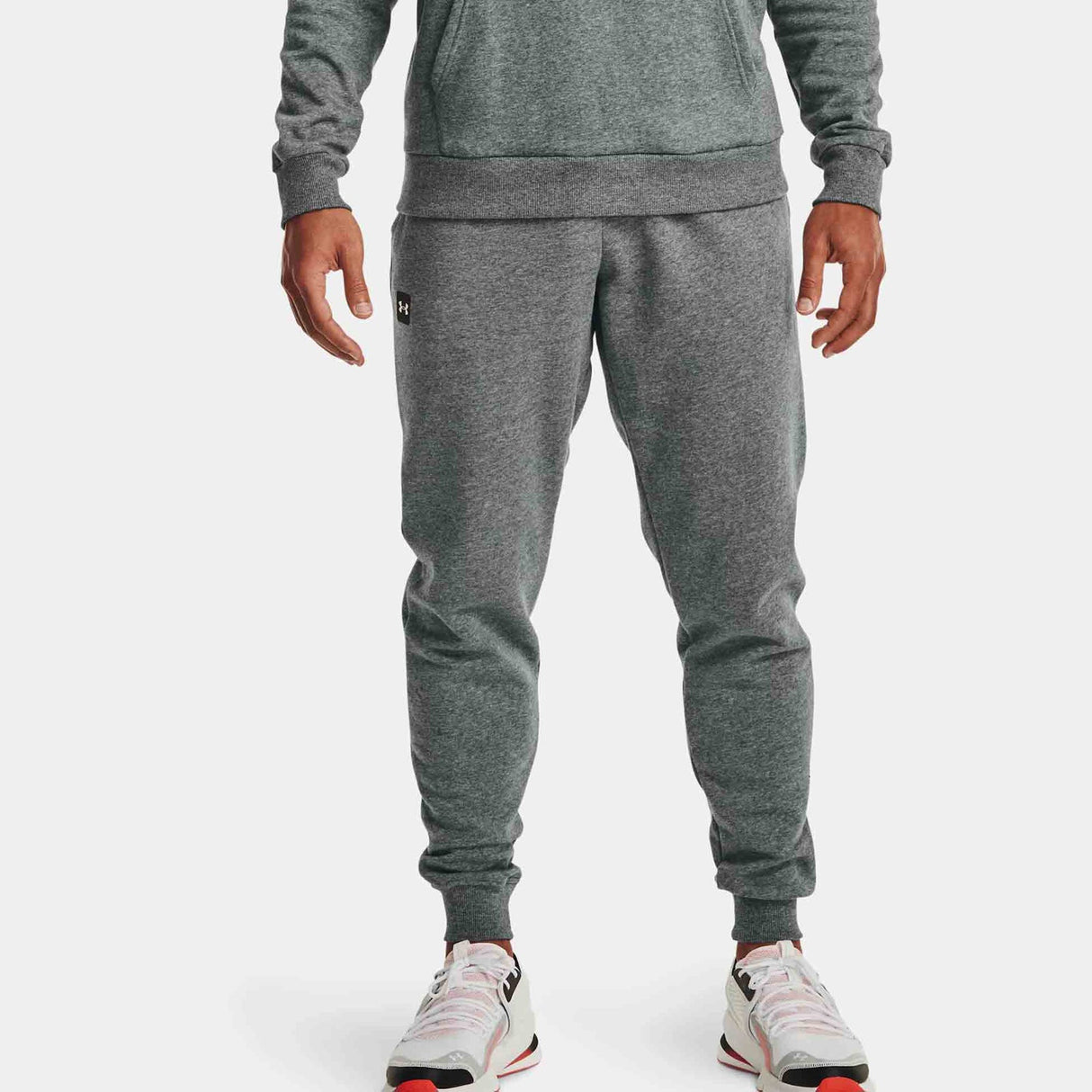 UA Rival Fleece Joggers Mens Pitch Grey