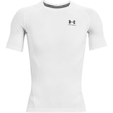 UA Mens HG Armour Comp SS Tee White
