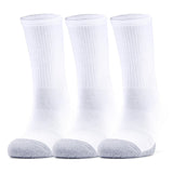UA Heatgear Crew Socks White