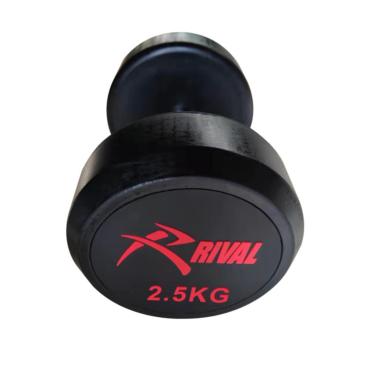Rival Rubber Round Dumbell 2.5kgPair Blk