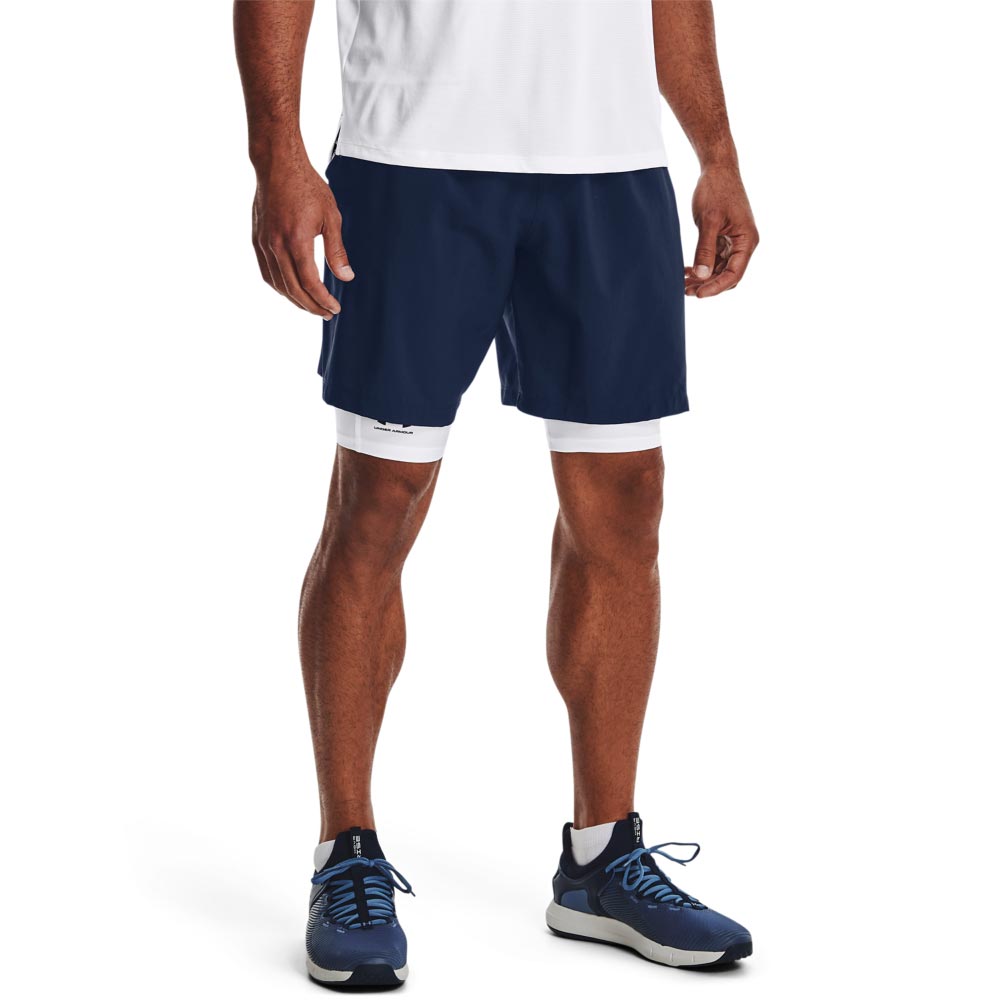 UA Men's Woven Graphic Shorts Navy
