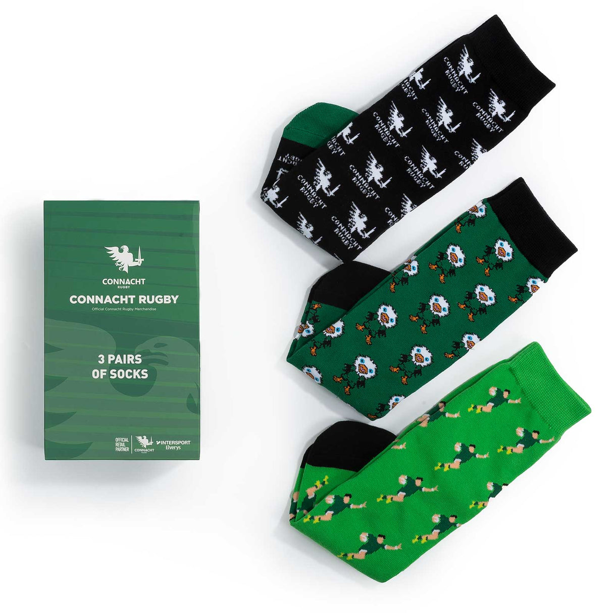 Connacht Gift Box 3 Pack Sock Multi