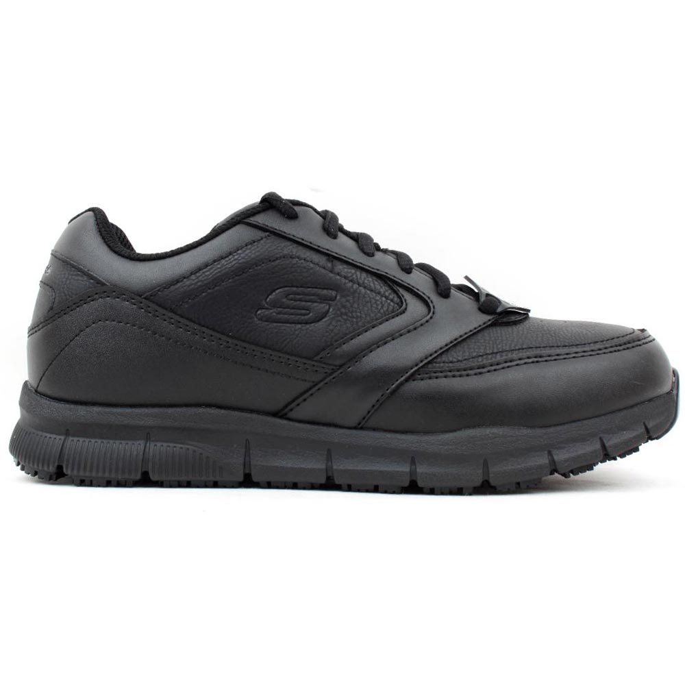 Skechers Work Lace Up Mens Boots Black