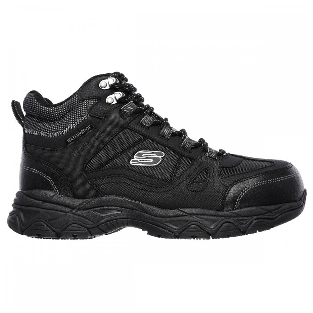 Skechers Ledom Work Mens Boots Black