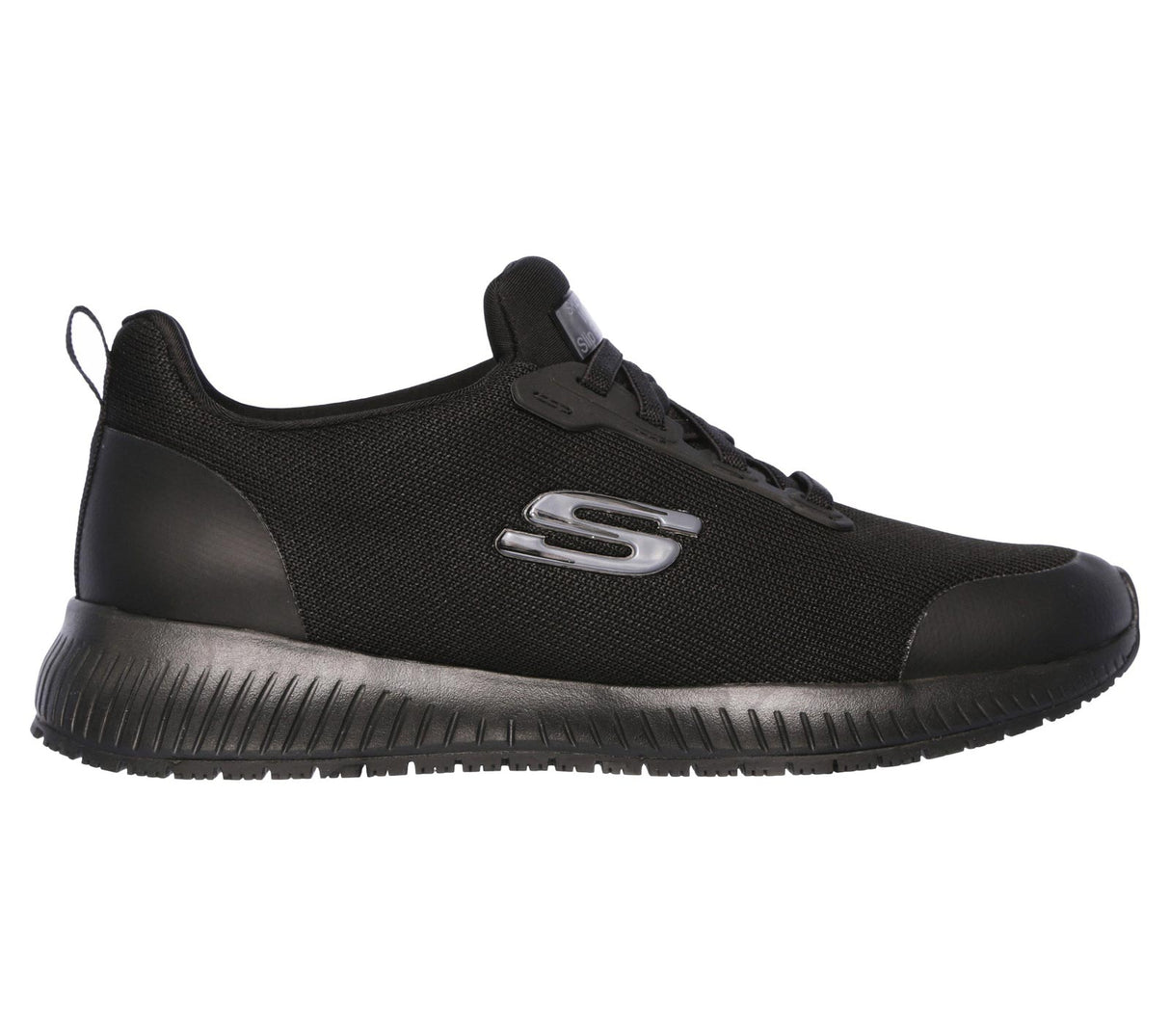 Skechers Slip On Work Shoe BLACK