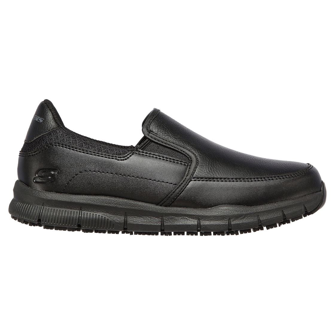 Skechers Double Gore Slip On Work Shoe B