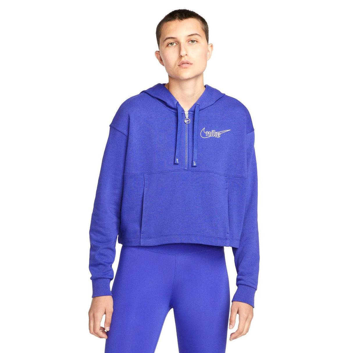 NIKE WMNS DF GT FT GX HZ HOODIE BLUE