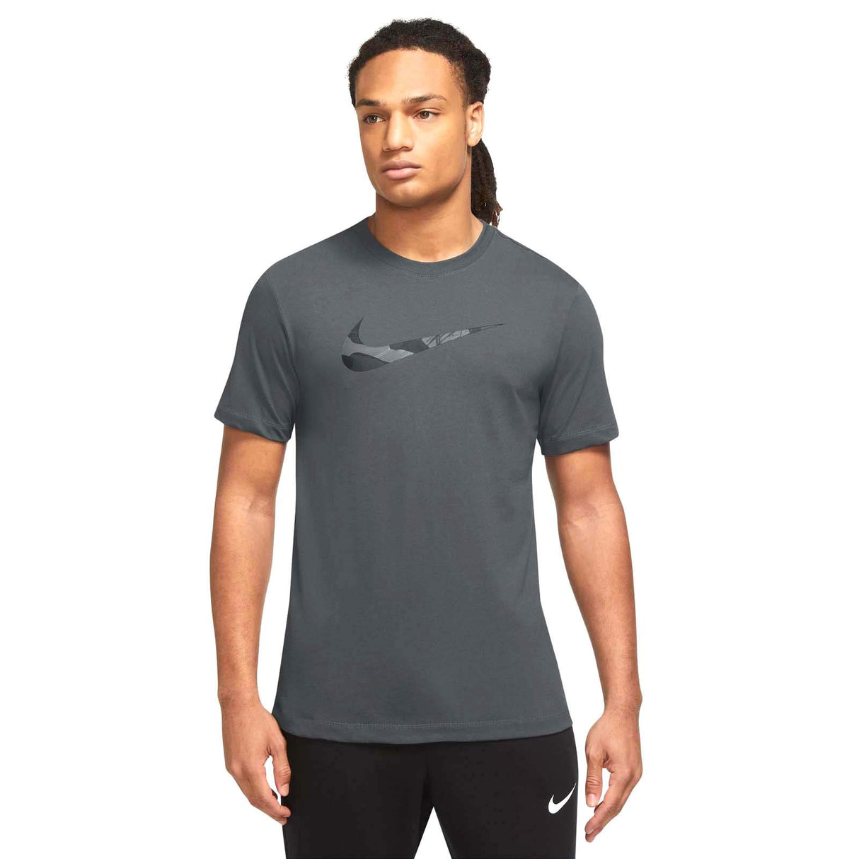 NIKE MENS DF TEE CAMO GFX GREY