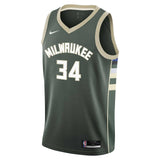 Nike Bucks Giannis 34 Kids Jersey Green