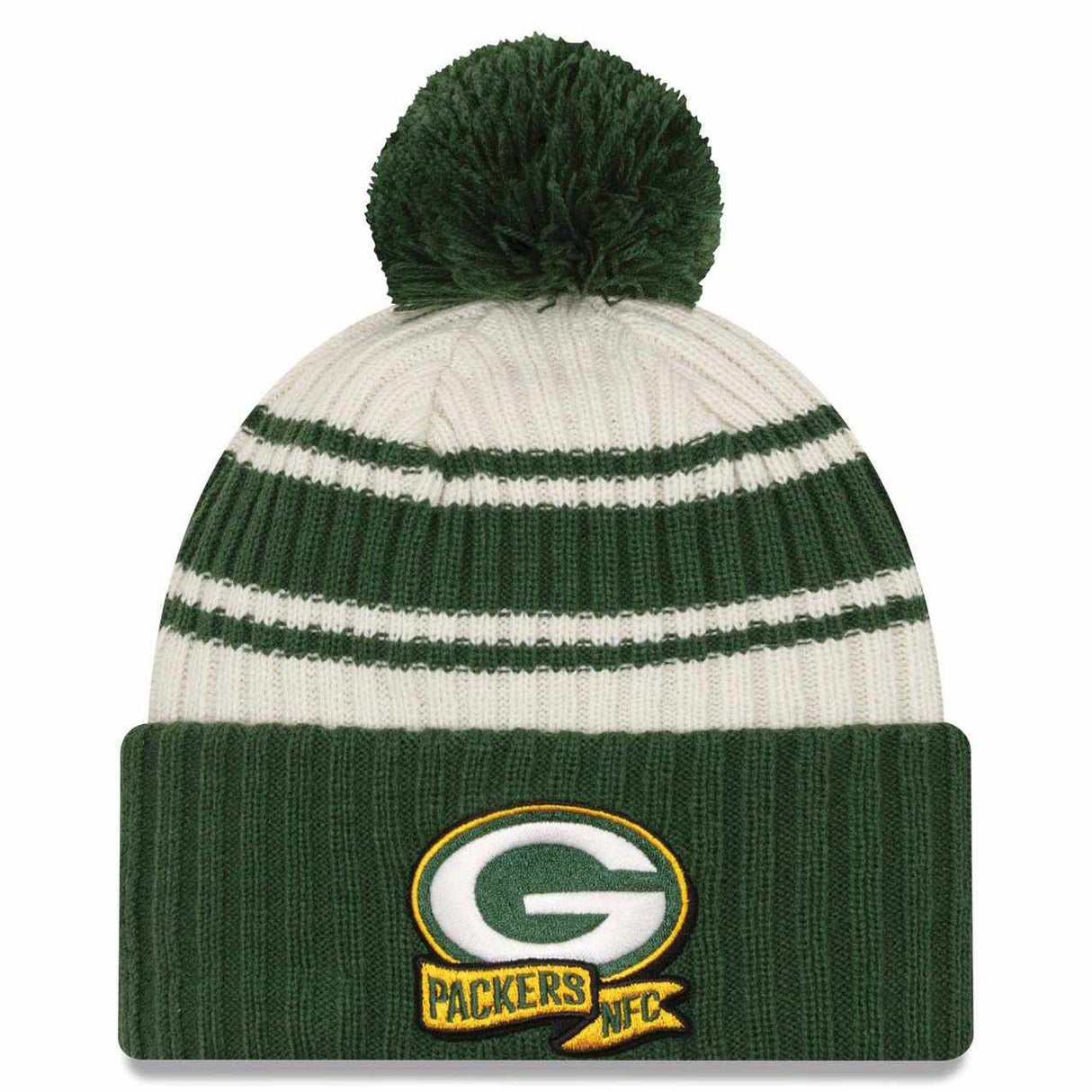 New Era Packers NFL Knit Beanie White