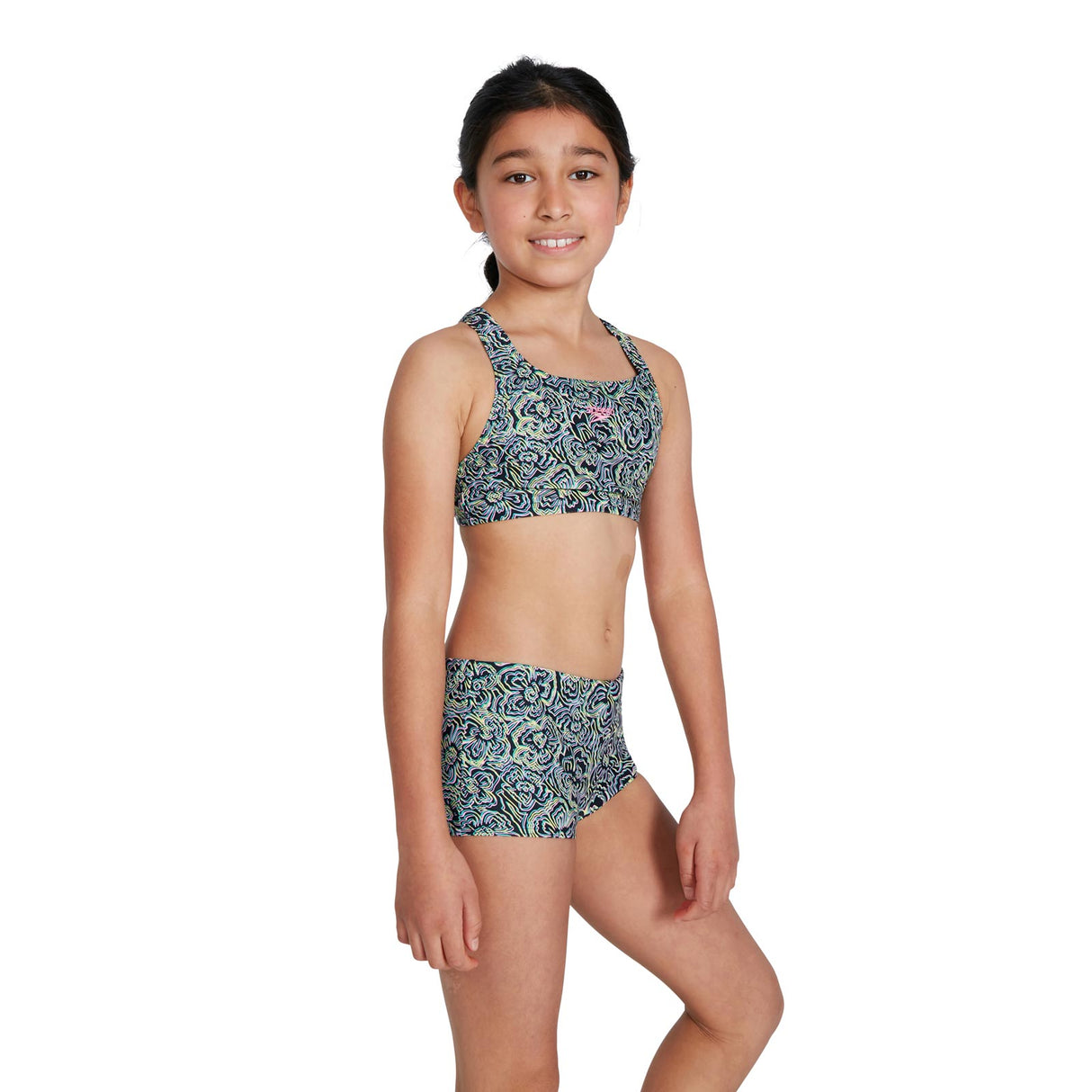 SPEEDO Allover 2 piece Boyleg Short Navy