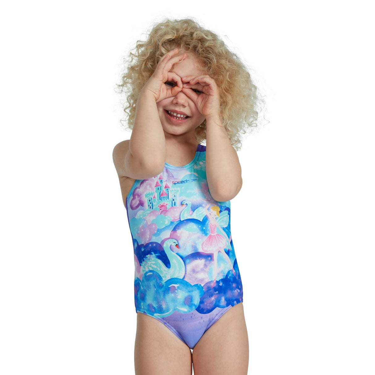 SPEEDO Digital Placement Swimsuit Purple