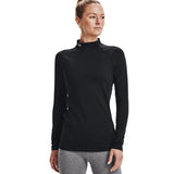UA Wmn Authentics Mockneck BLACK