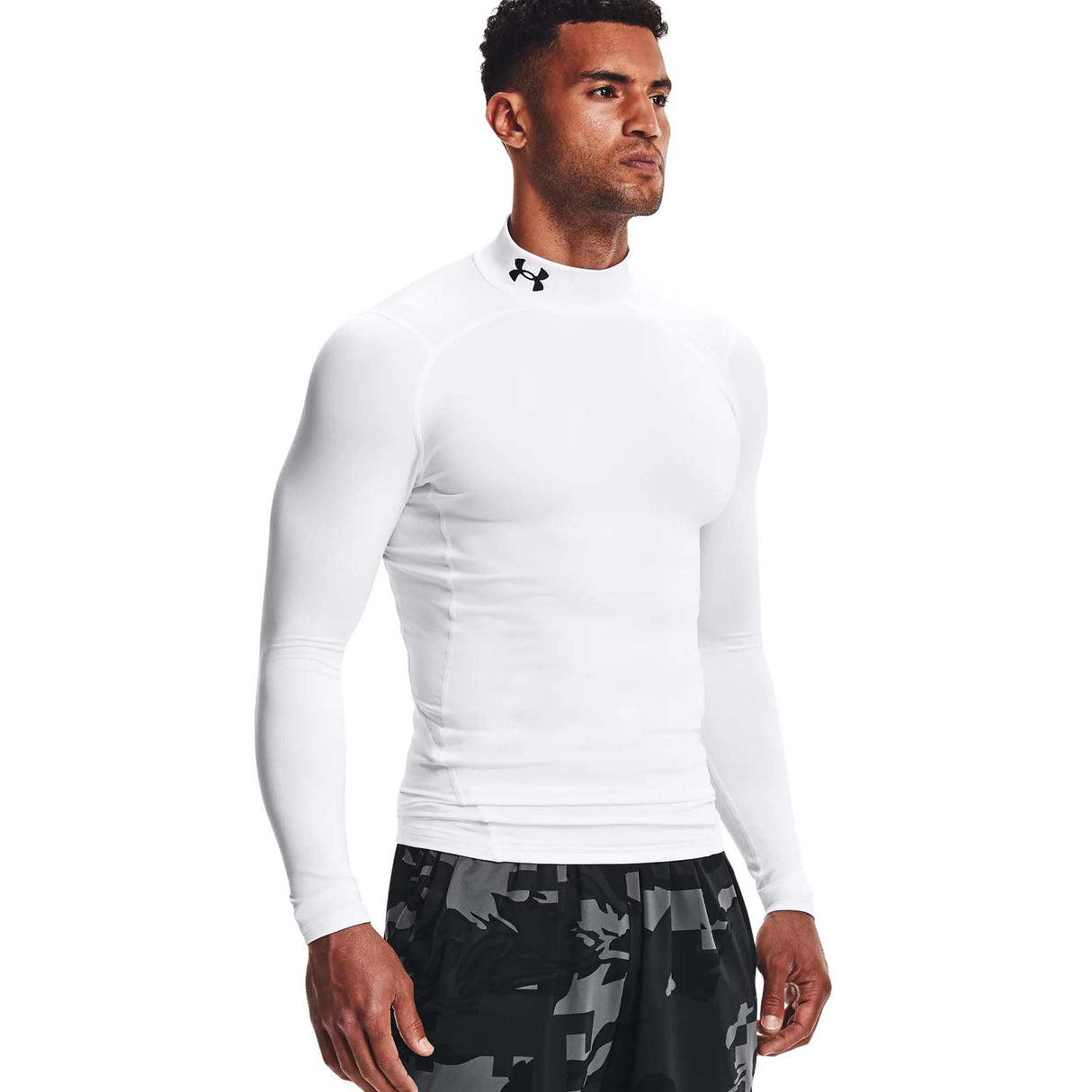 UA MENS CG Armour Comp Mock WHITE