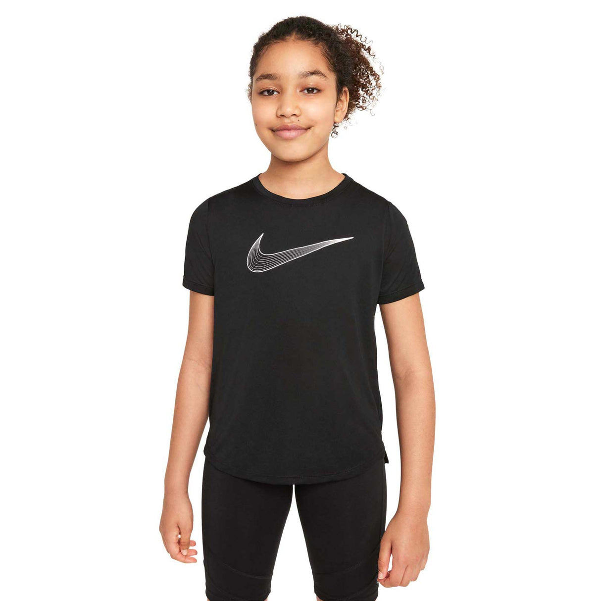 Nike Girls Dri-Fit One GX SS Top Black