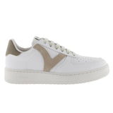 VICTORIA FAUX LEATHER SNEAKER UNI WHT/BG