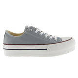 VICTORIA CANVAS PLATFORM SNEAKER GRY